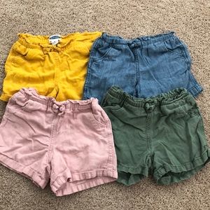 4 old navy girls shorts size 5T